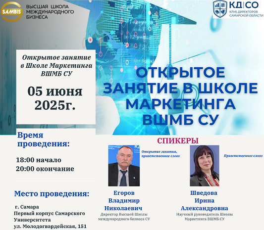 Открытое занятие в Школе маркетинга ВШМБ СУ